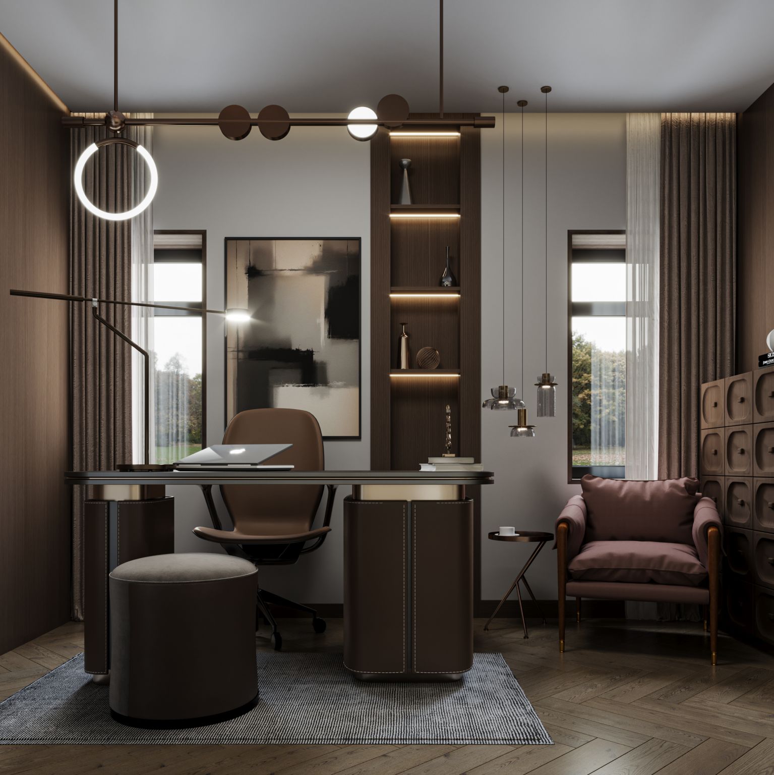 The Study — residential interior in Home Office Interior