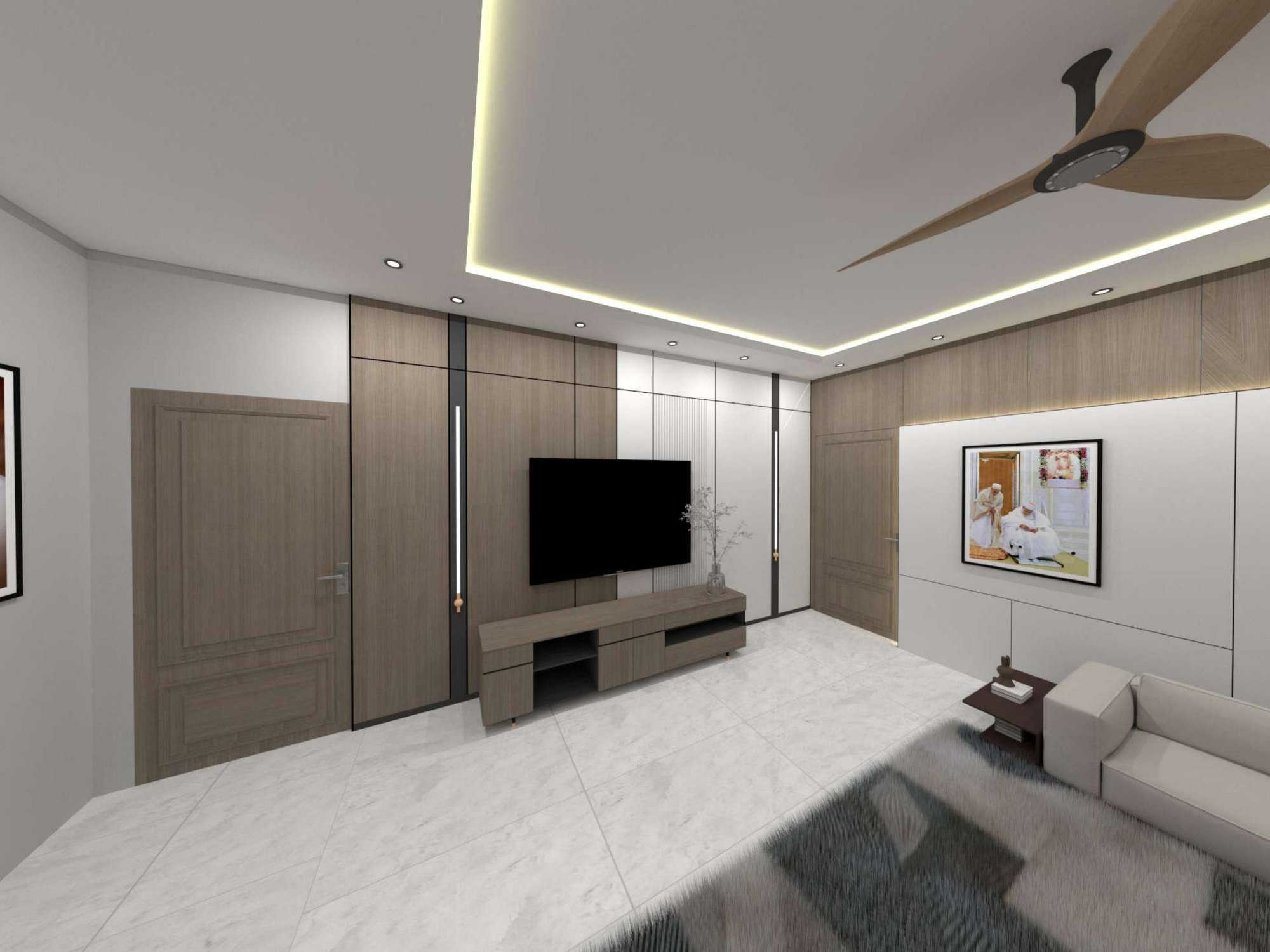 Ali Residence — Residential interior in Living Room
