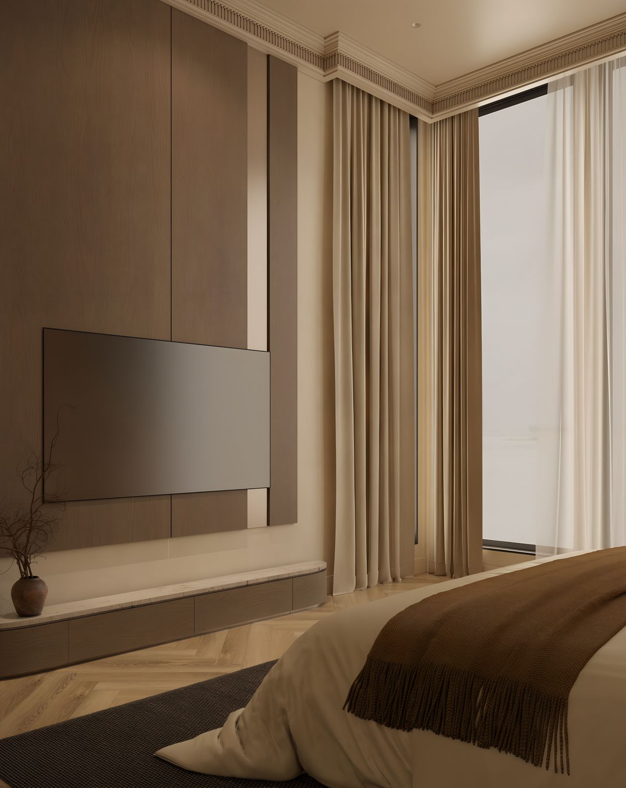 Beige Master Suite interior view 3