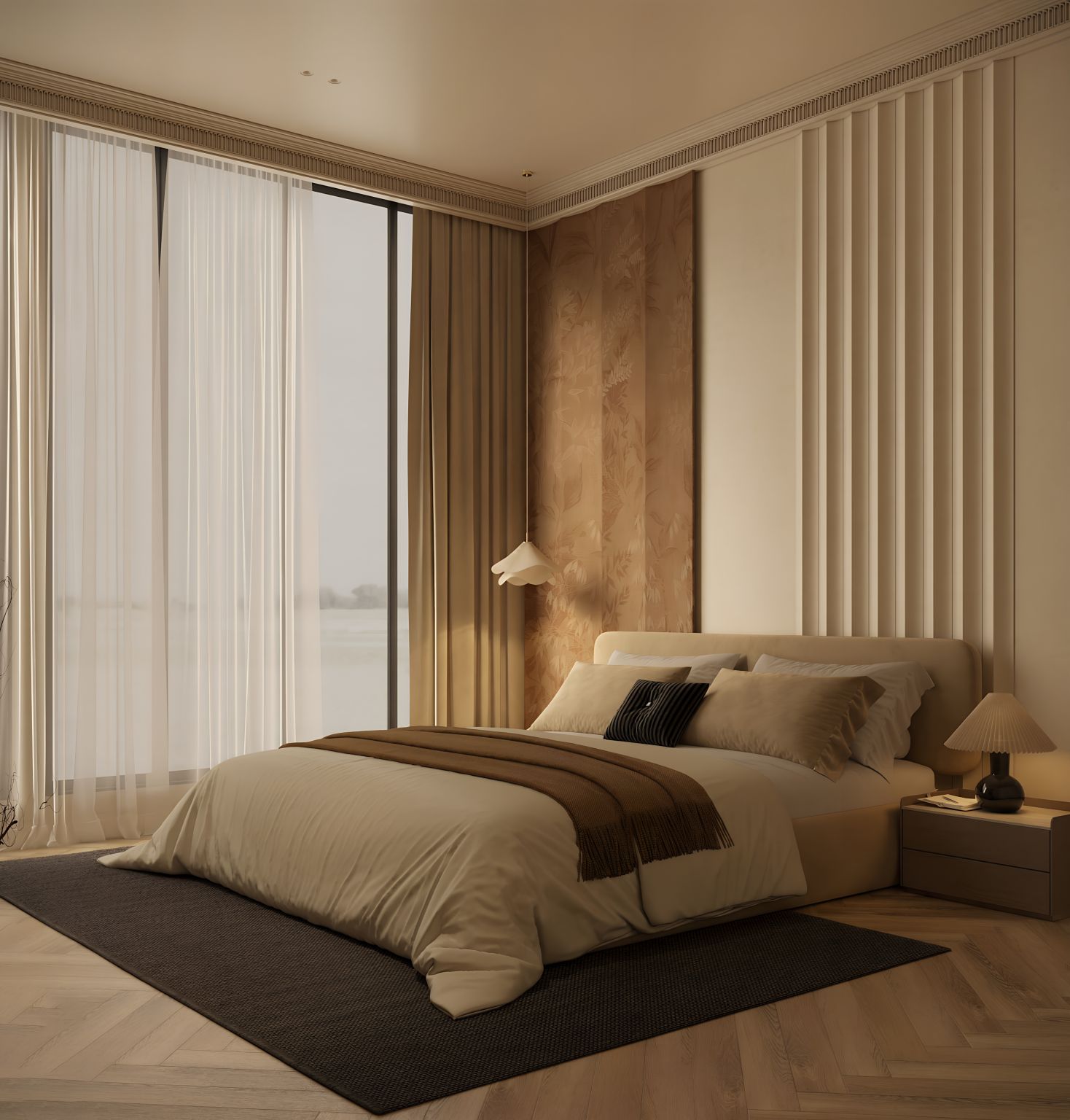 Beige Master Suite interior view 2