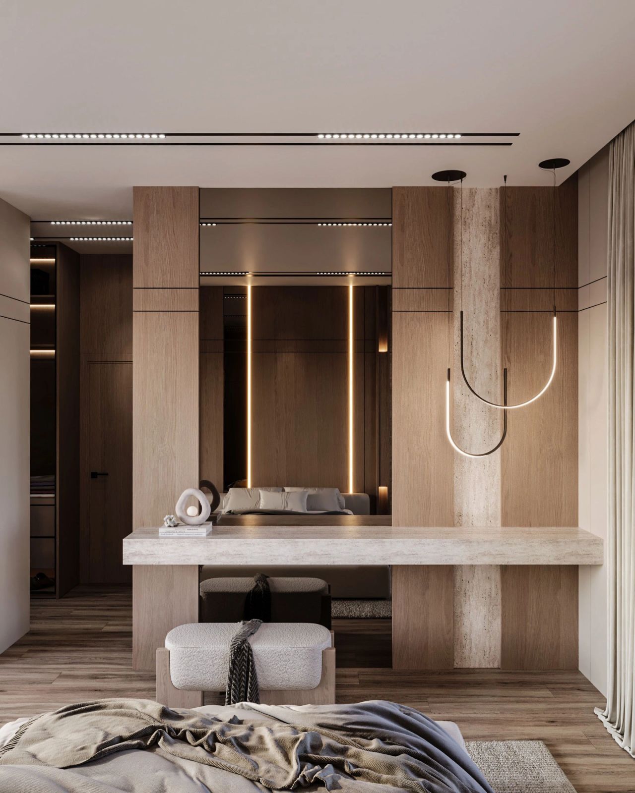 Travertine Bedroom Suite interior view 3